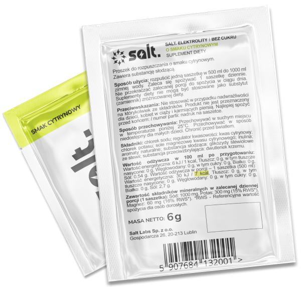 Saszetki salt.